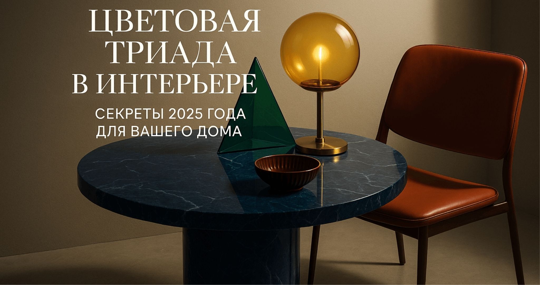 Цветовая триада в интерьере: секреты 2025 года для вашего дома