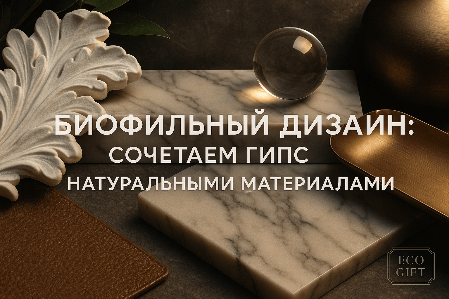 Биофильный дизайн: как создать экологичный интерьер с гипсом и деревом