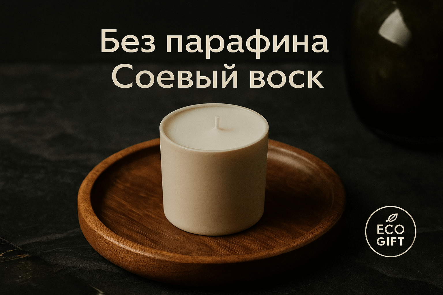 Экологичный уют: как деревянный поднос и соевая свеча создают атмосферу спокойствия