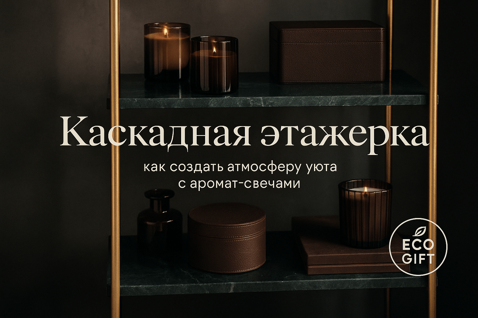 Каскадная этажерка: как создать атмосферу уюта с аромат-свечами