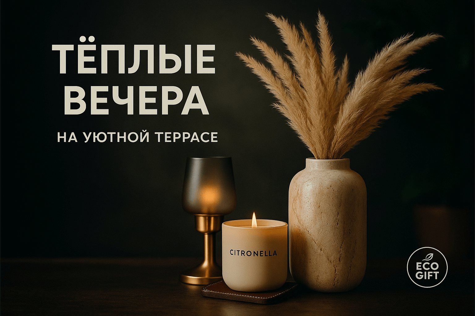 Романтика на террасе: как ваза со злаками и свеча меняют атмосферу