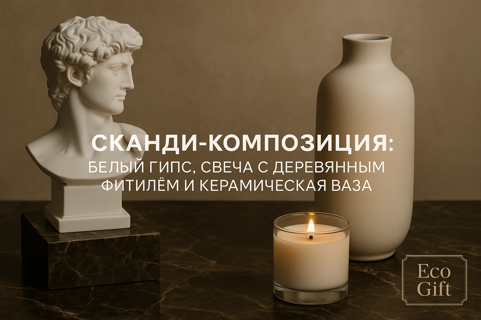 Сканди-декор: создаем атмосферу с белым гипсом и свечами