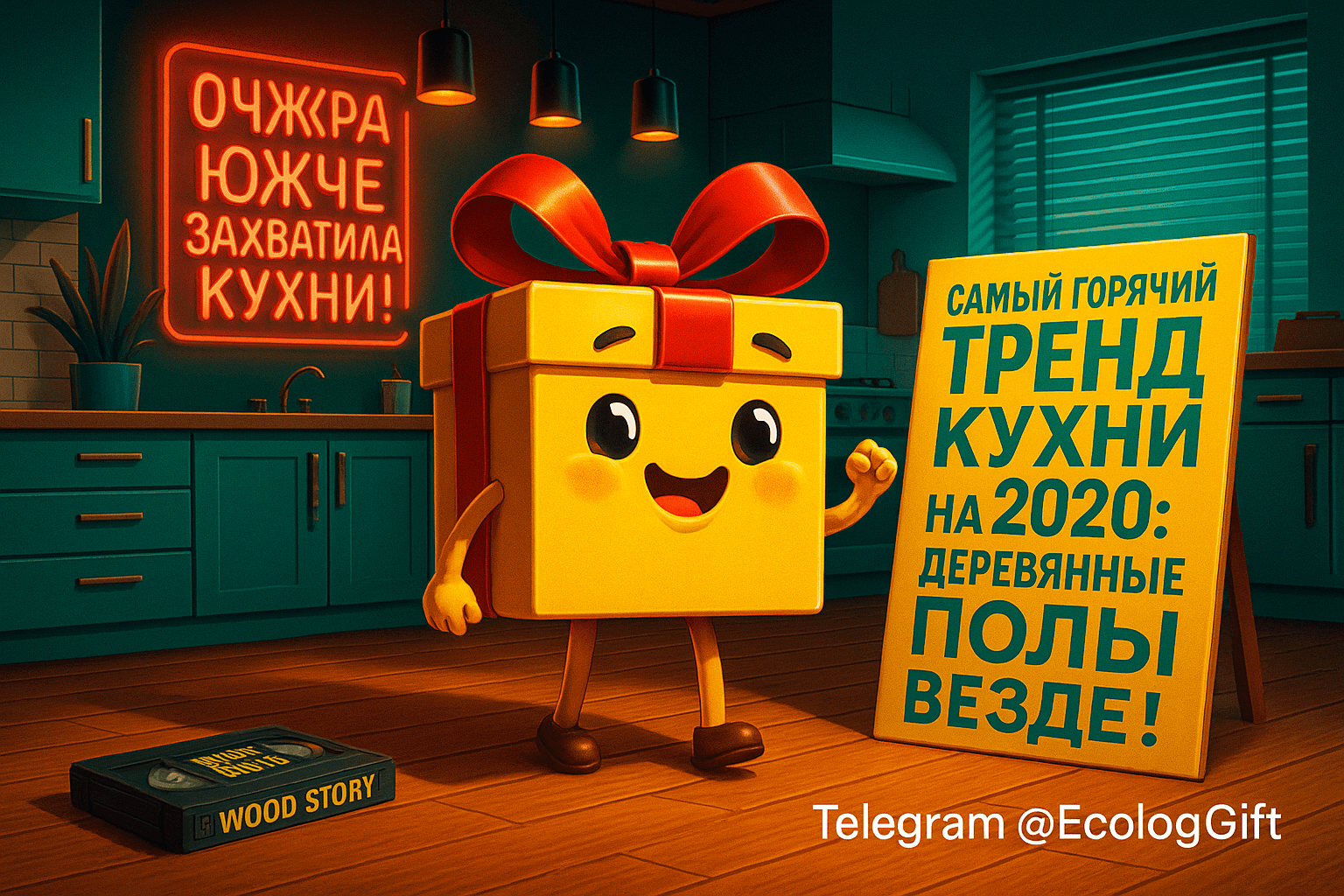 Деревянный пол на кухне: 7 причин выбрать именно их