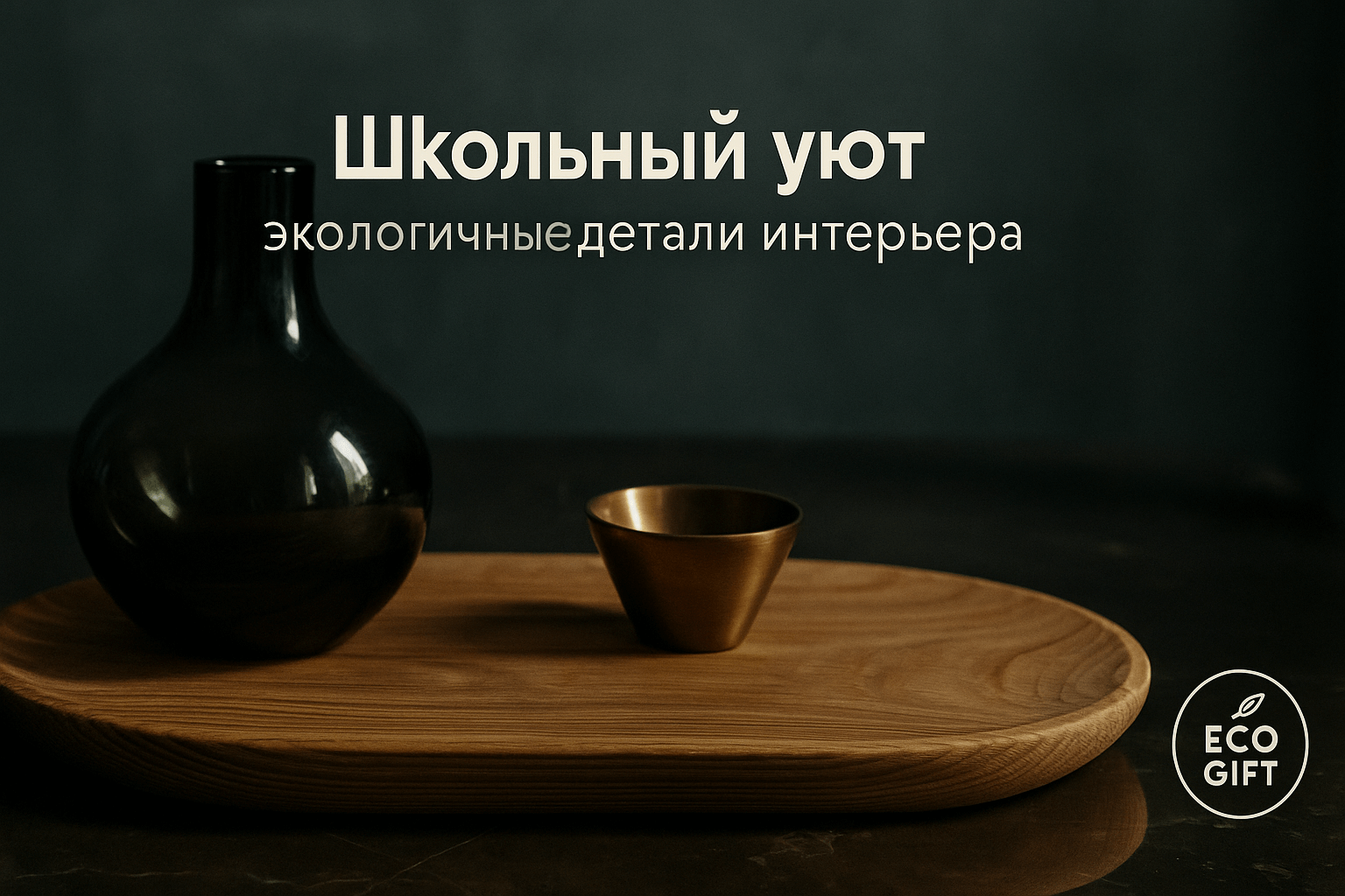 Эко-декор для школы: 5 правил с деревянным подносом