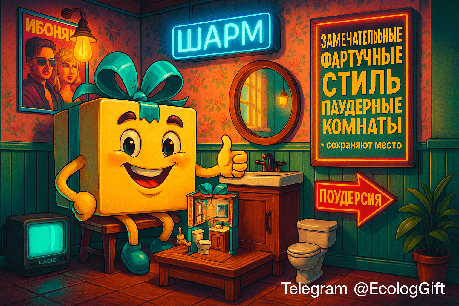 Как сэкономить место в гостевом туалете в фермерском стиле