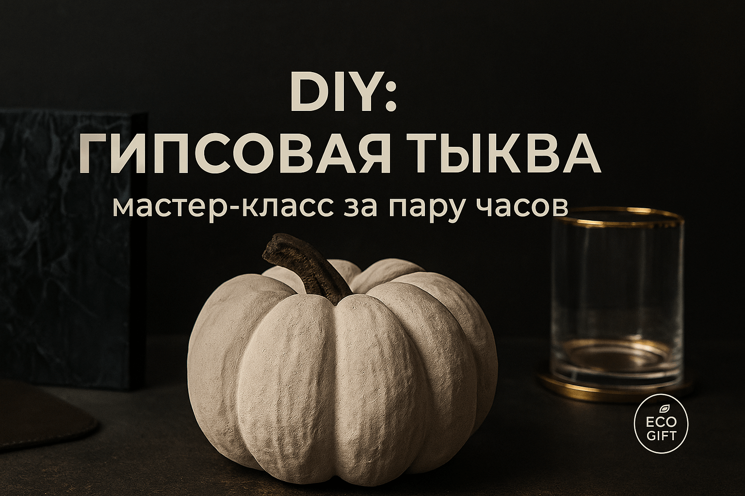 Гипсовая тыква своими руками: мастер-класс за пару часов