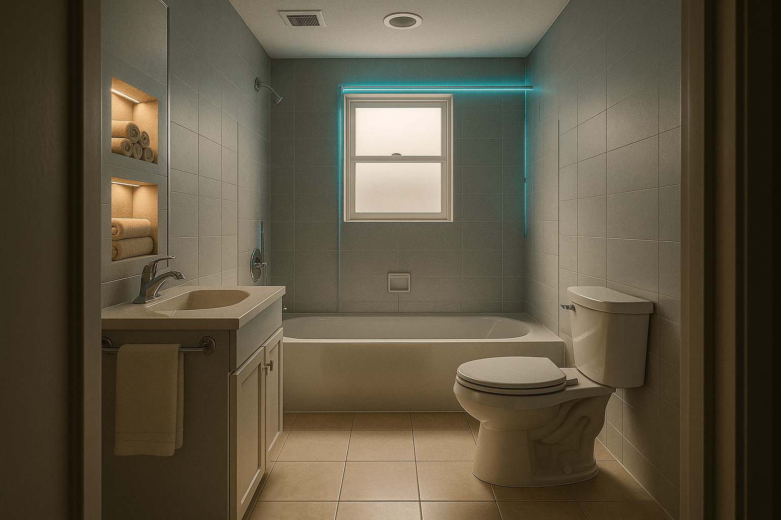 Результат ремонта из истории: Как Екатерина, спа-технолог, преобразила свою ванную комнату за 4800 рублей