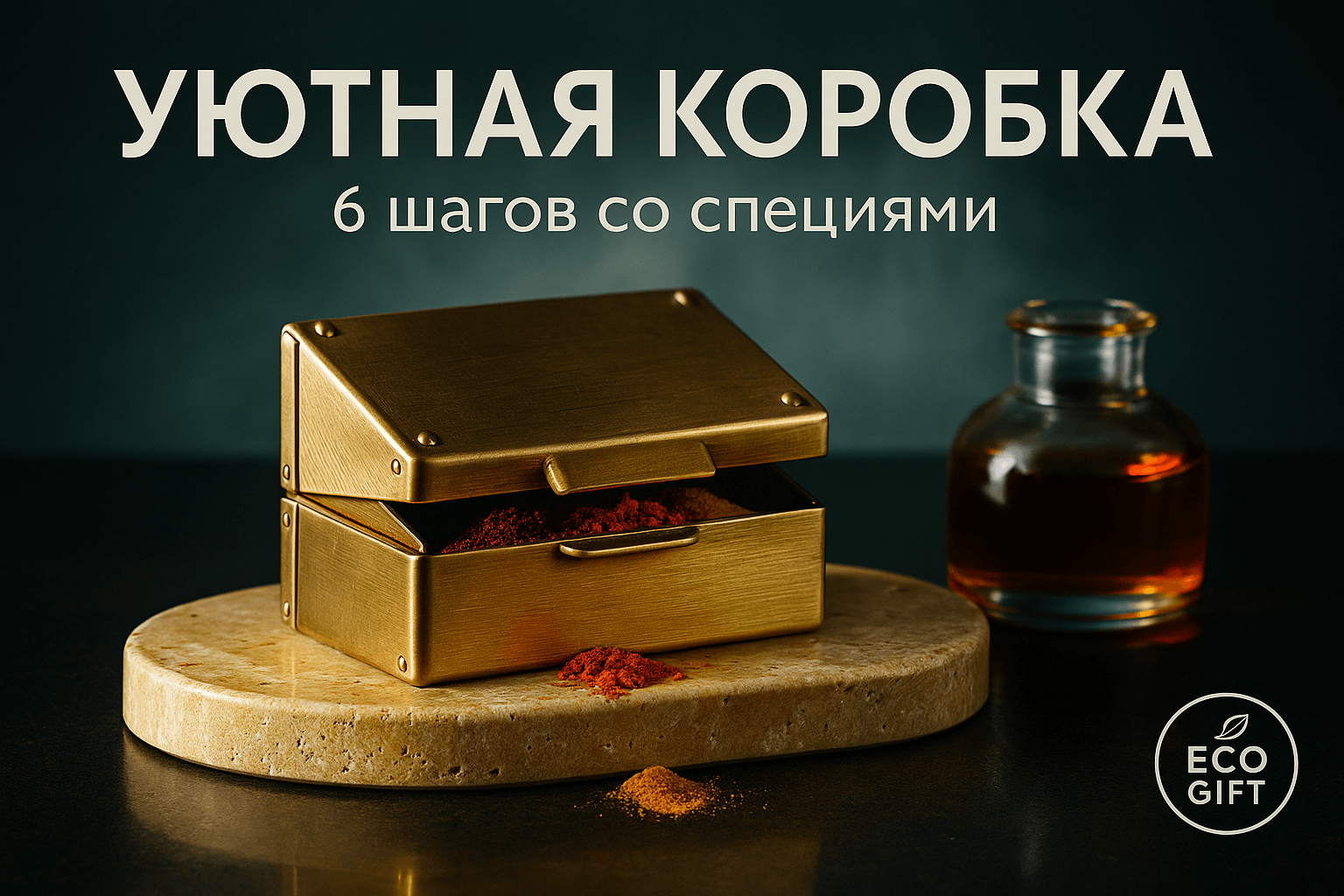 Коробка-трансформер: 6 шагов к тёплому декору со специями