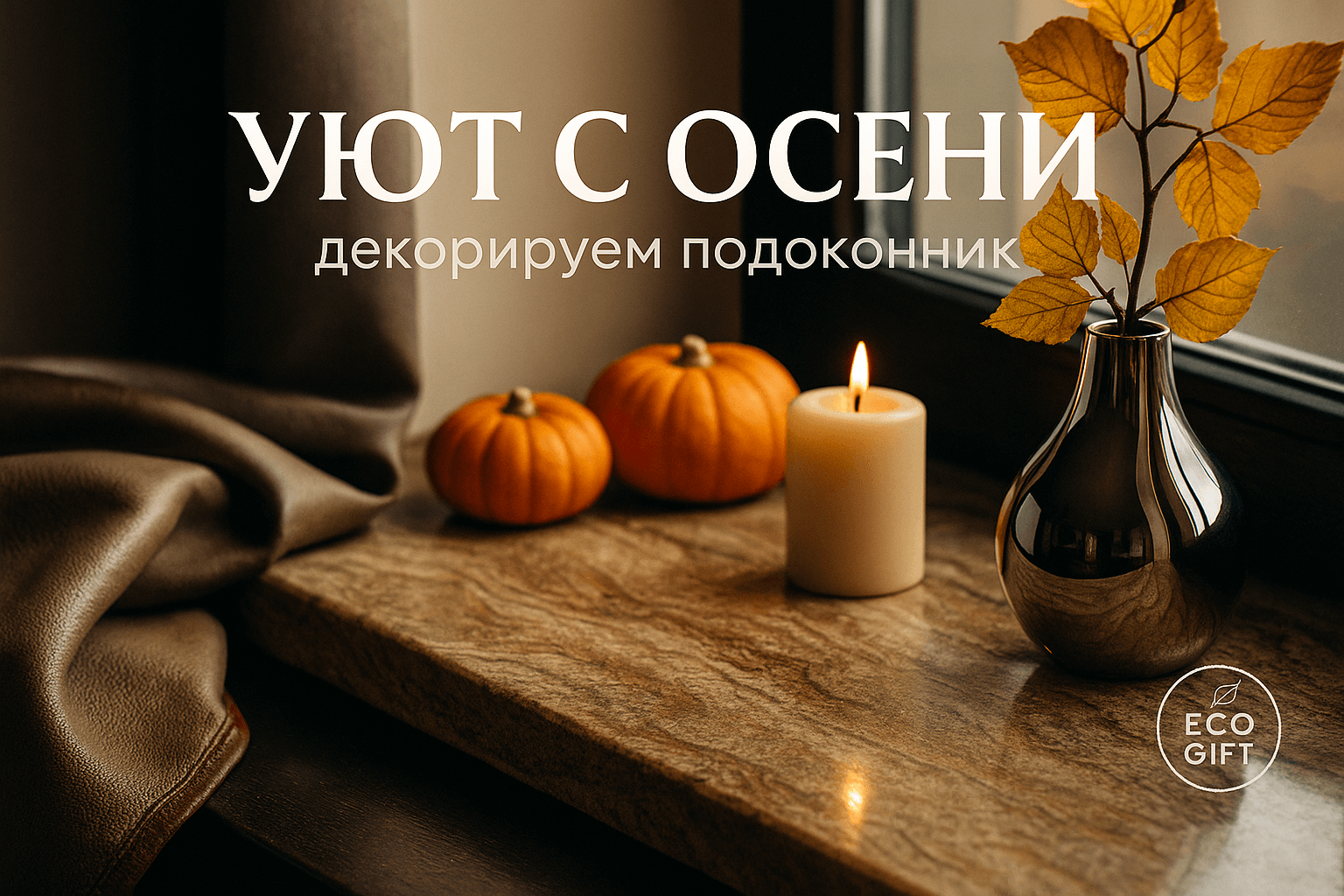 Подоконник как источник уюта: 7 секретов осеннего оформления