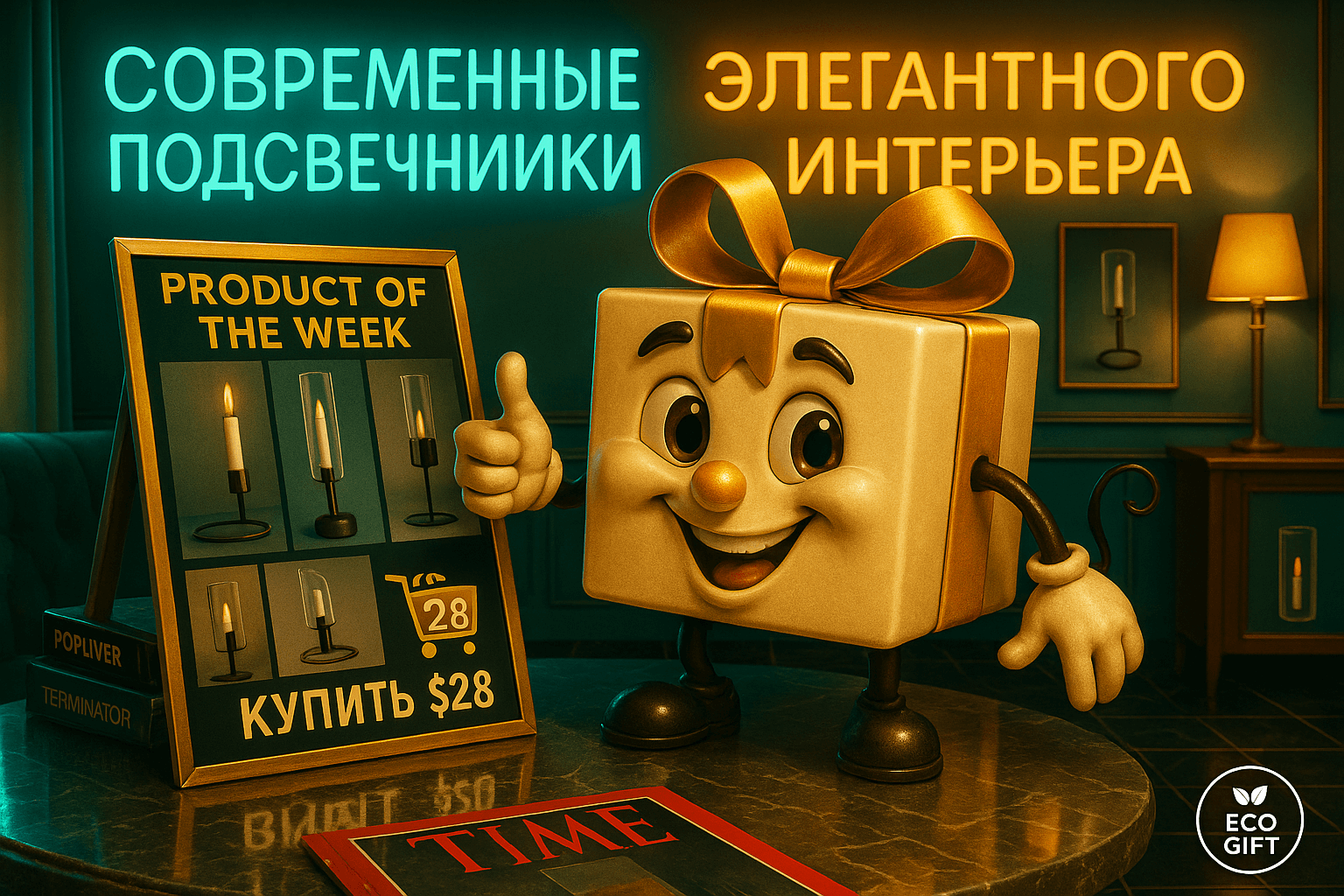 Современные подсвечники для элегантного интерьера