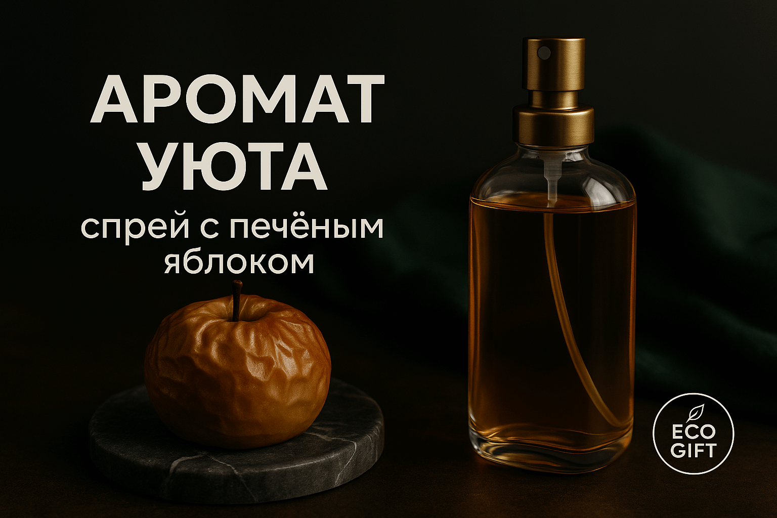 Спрей своими руками: запах печёных яблок за пару минут