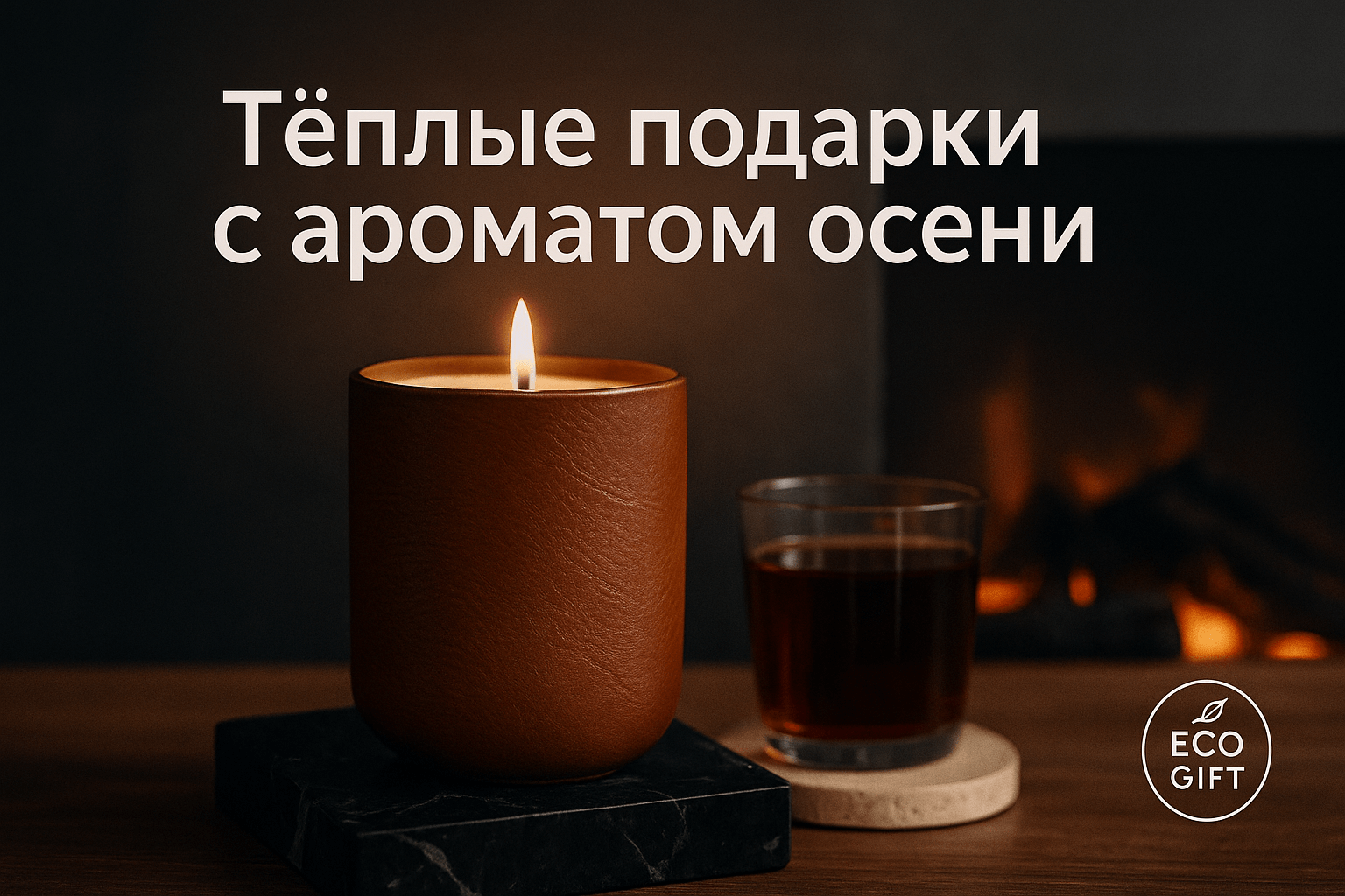 Вечер у камина: свечи с осенними нотами для уюта