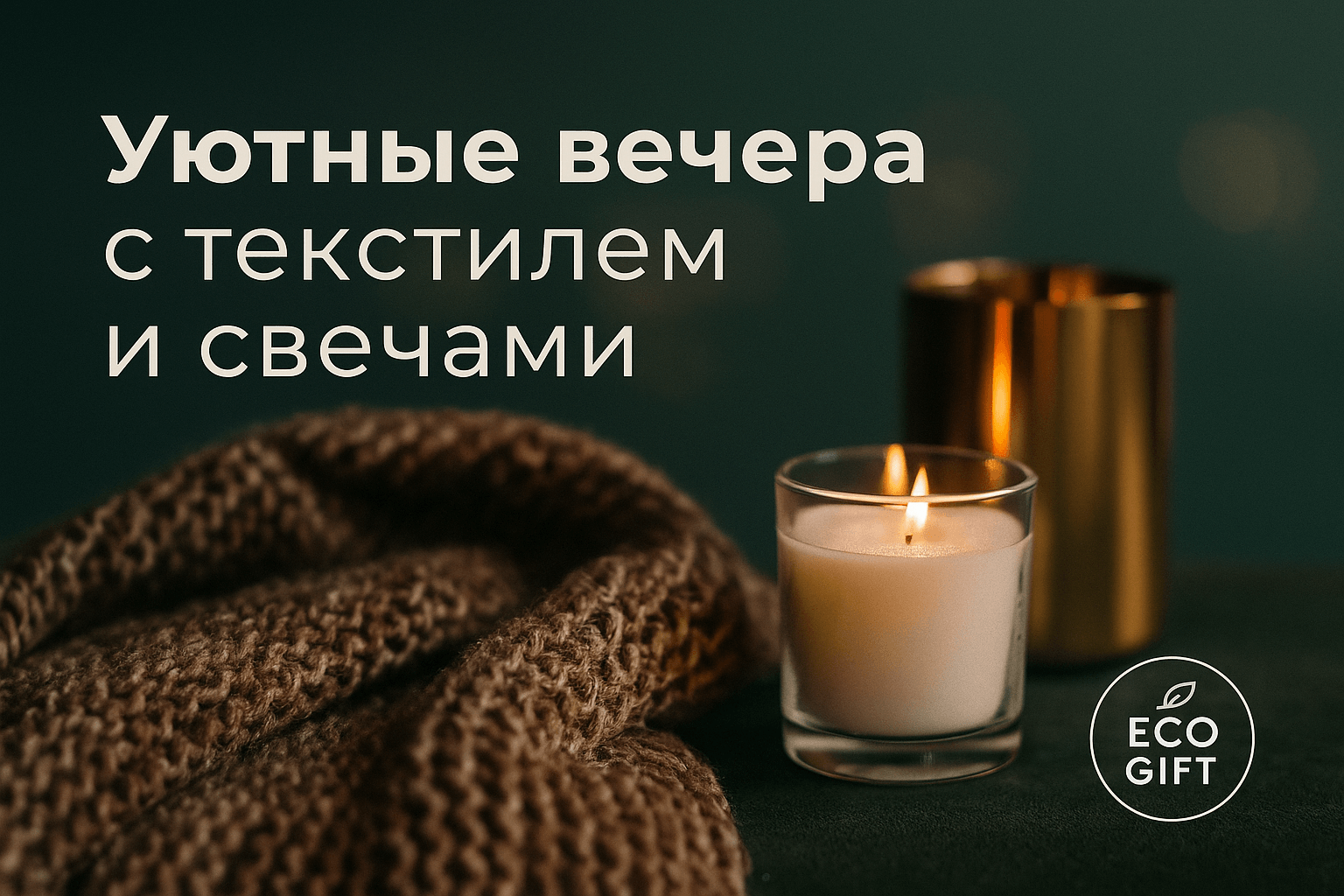 Вязаный текстиль и ароматные свечи: уют для вечеров