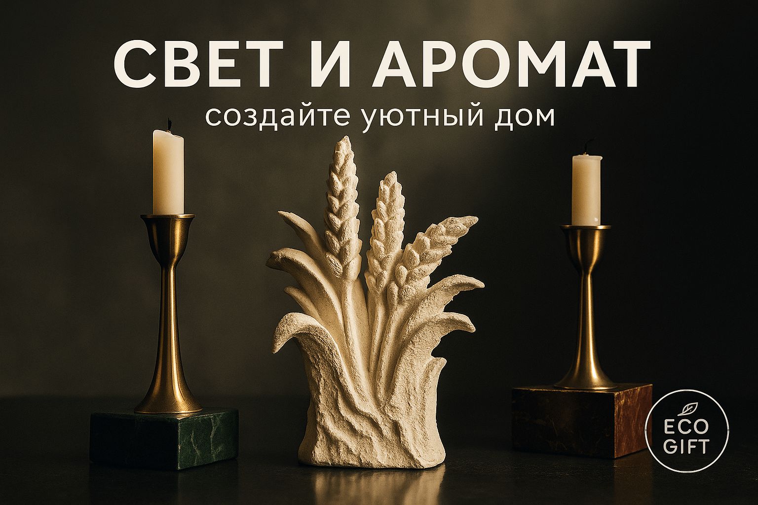 Ароматические свечи: купить гипсовые и соевые колосья