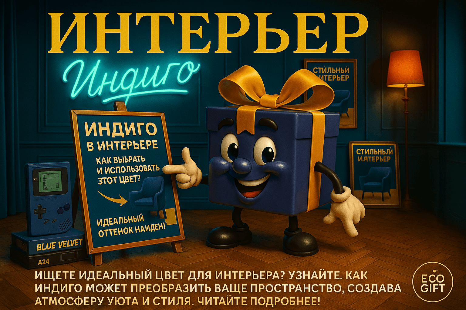 Индго в интерьере: как выбрать и использовать этот цвет