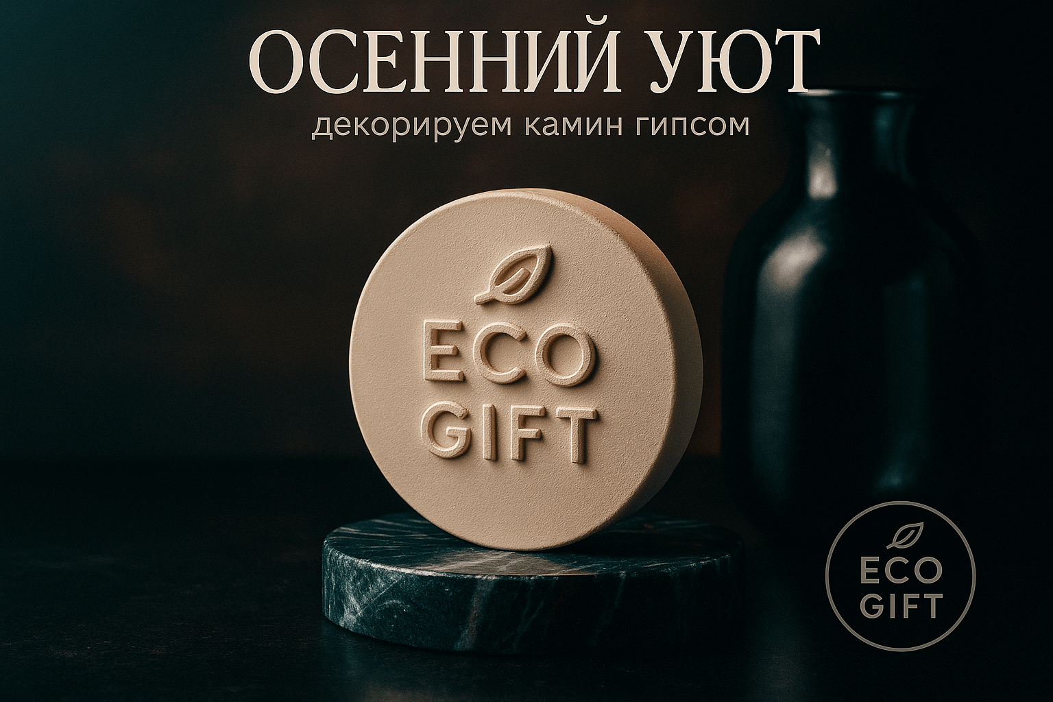 Осенний декор камина: как создать уют с гипсовыми изделиями