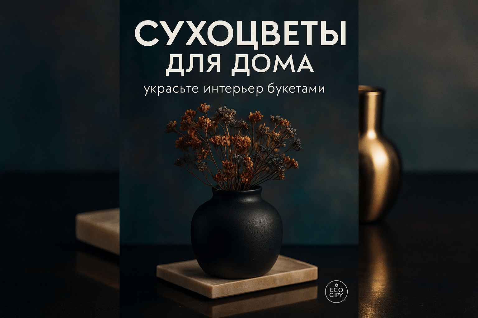 Сухоцветы для дома: 5 креативных букетов для интерьера