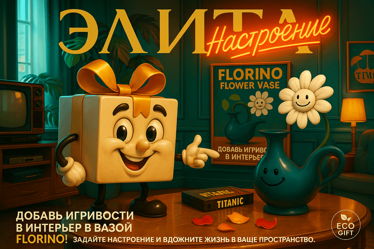 Цветочный вазон Florino: добавьте игривость в интерьер