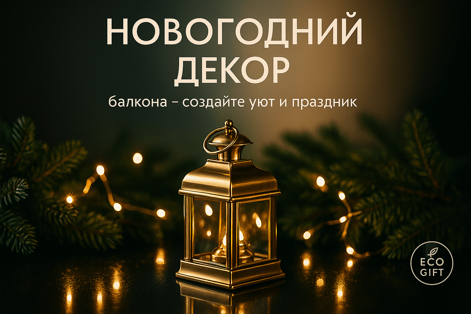 Балкон: новогодние детали для зимы 2026 года