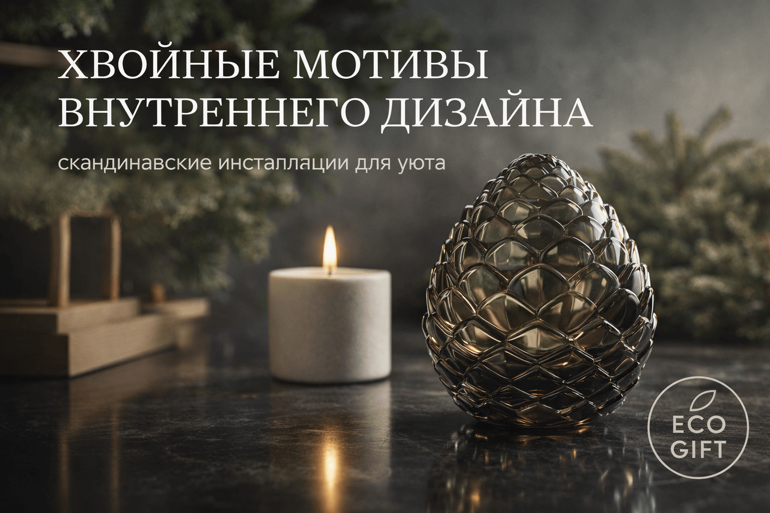 Хвойные мотивы: скандинавские инсталляции с ароматом ели